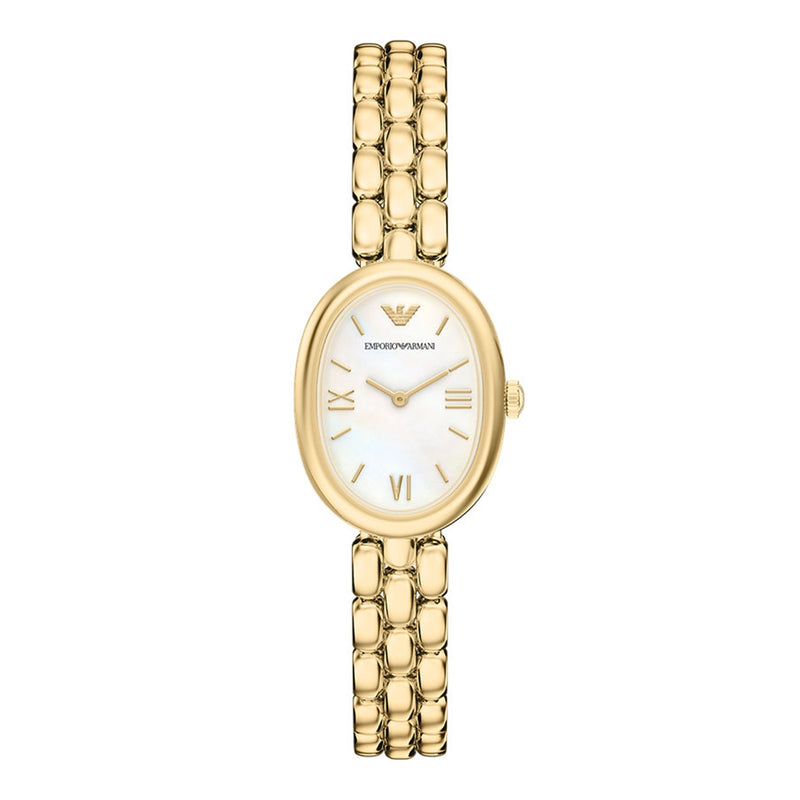 Emporio Armani Oval White Dial Watch AR11777-zoom-
