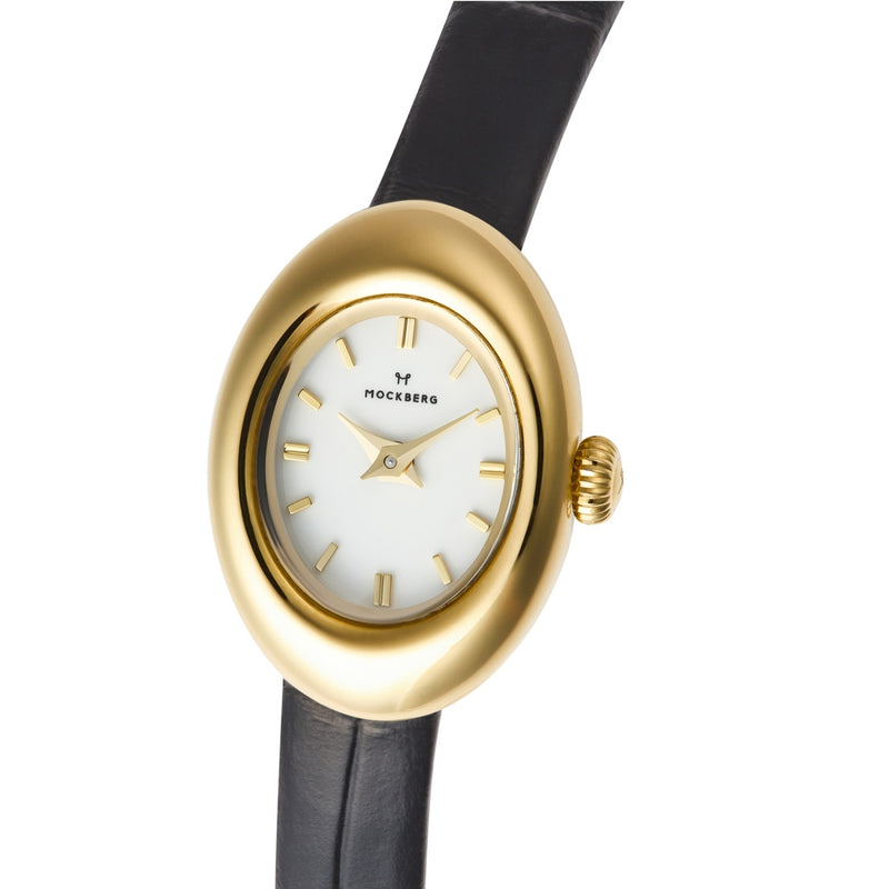 Mockberg Belle Oval Petite Leather Women's Watch MB1412-zoom-