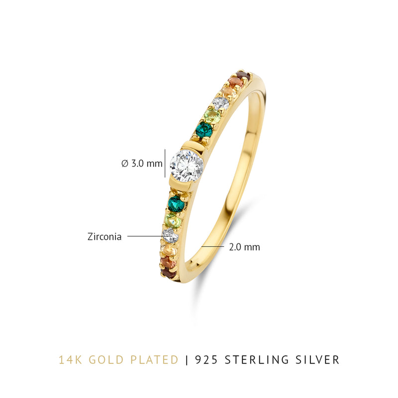 Parte Di Me Santa Maria del Fiore 925 sterling Silver gold plated Ring PDM33024-54-zoom-