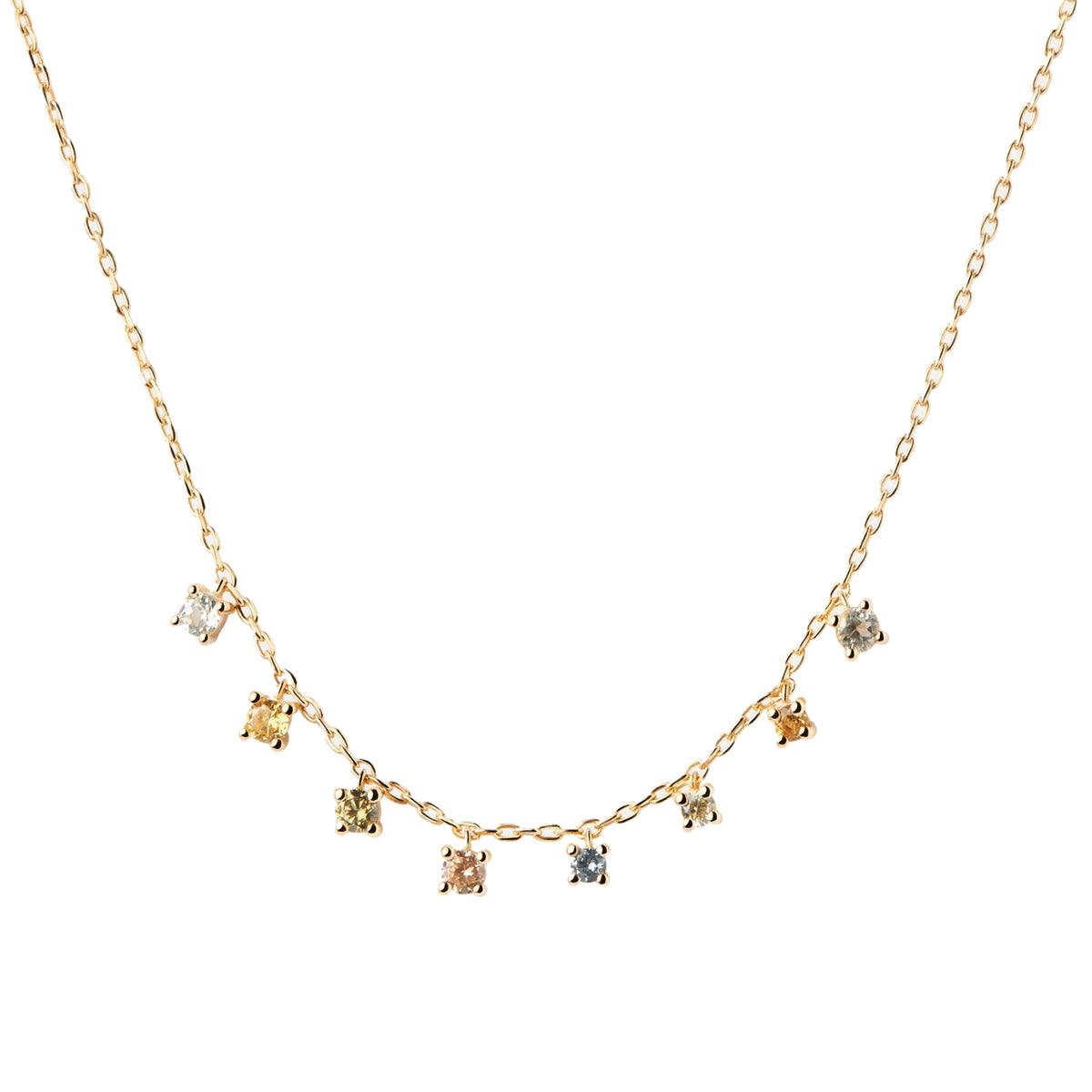 P D Paola Color 18 karat gold plated Necklace CO01-839-U