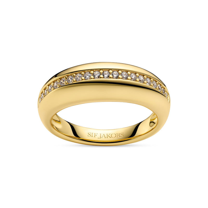 Sif Jakobs Gold Plated Palermo Ring SJ-R2588-CZ-YG-52-zoom-