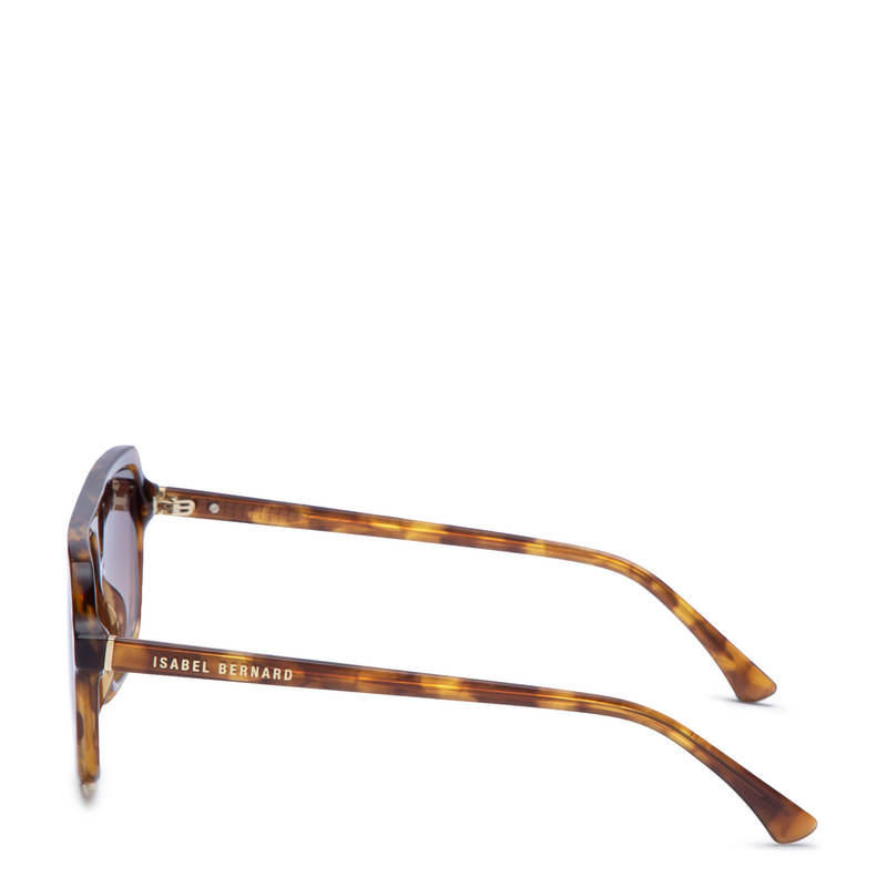 Isabel Bernard La Vilette Demi Brown Sunglasses IB380009-13-14-zoom-