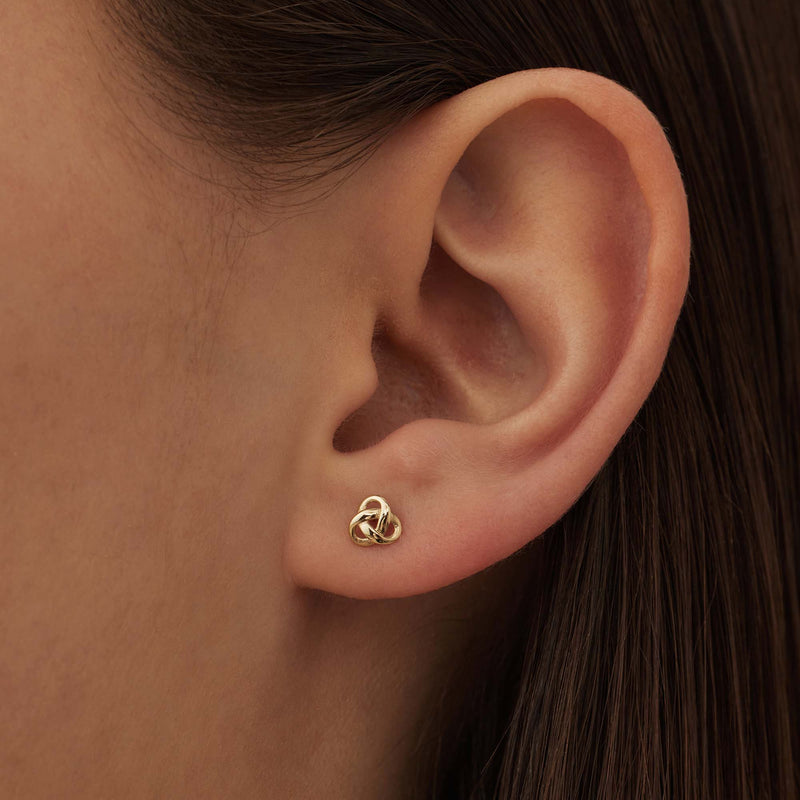Isabel Bernard Rivoli Méline 14 Carat Golden Ear Studs IB360221-zoom-