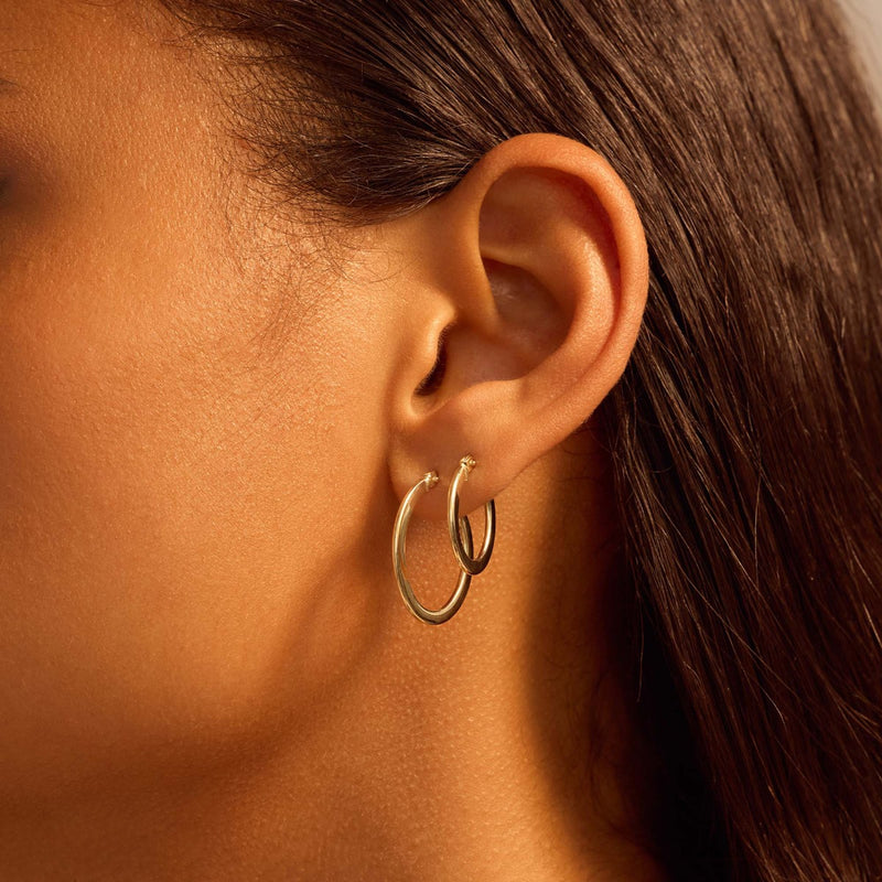 Beloro Jewels La Rinascente Gabriela 9 Karat Gold Earrings BO360073-zoom-