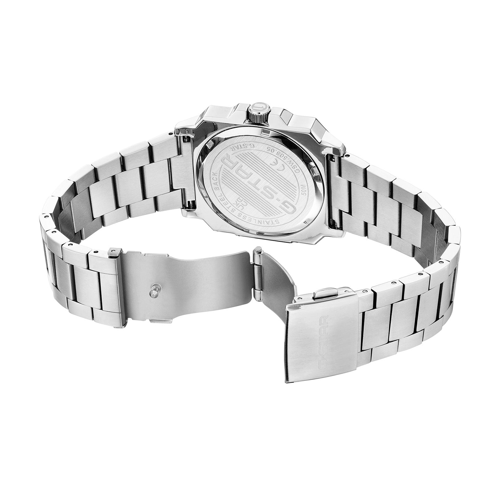 G-STAR Cube Silver-Tone Men's Watch GSW.508.05