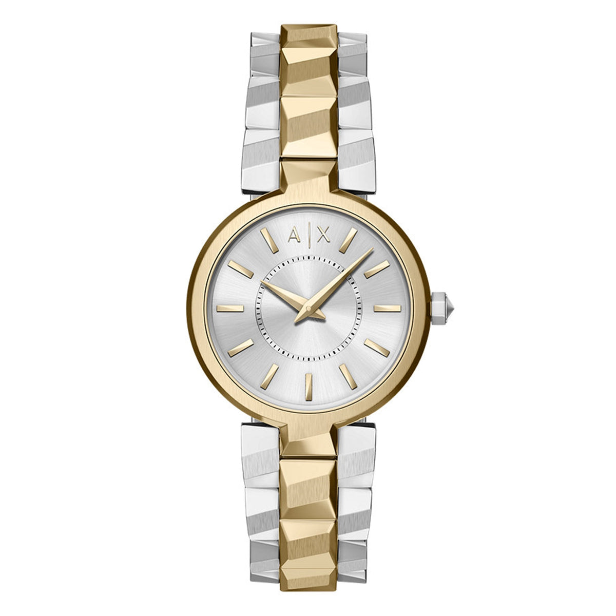 Armani Exchange Audora Round Silver Dial Watch AX4406
