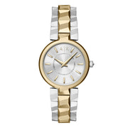 Armani Exchange Audora Round Silver Dial Watch AX4406