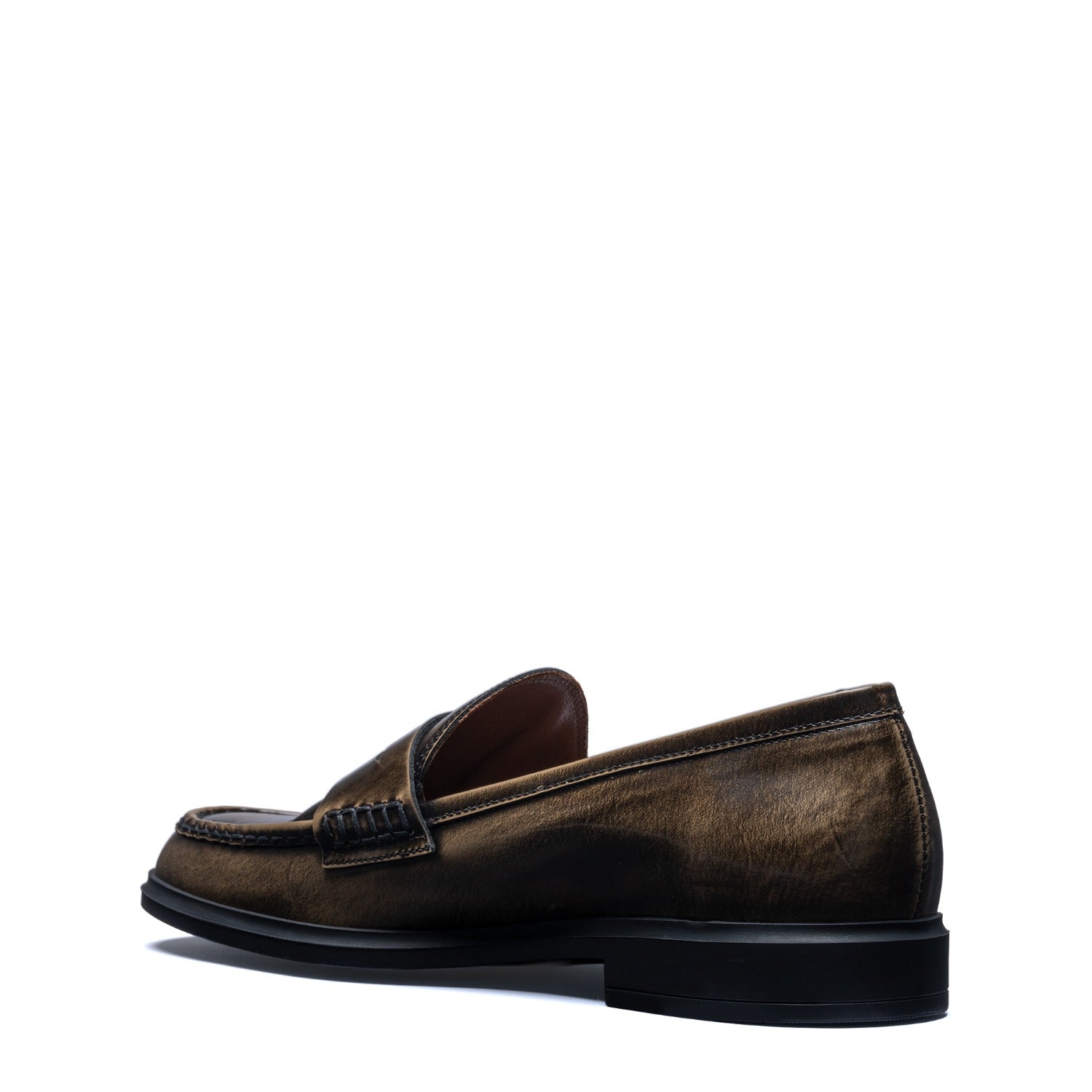 Isabel Bernard Vendôme Blandine mocha spazzolato leather loafers IB51015-639-36