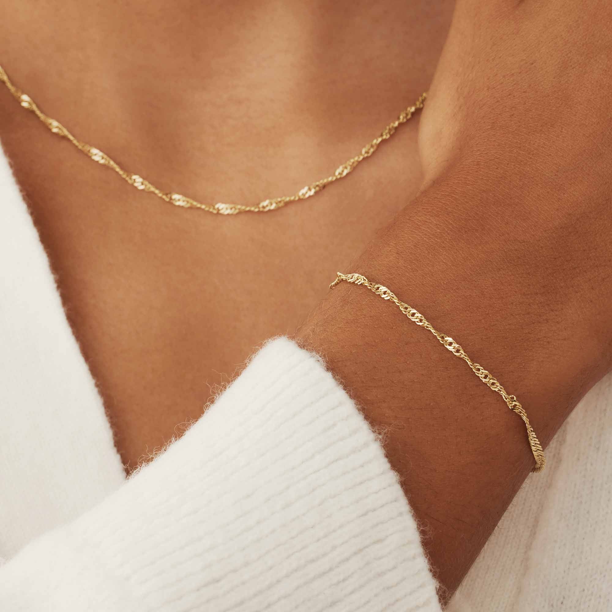 Isabel Bernard Rivoli Lilou 14 Carat Golden Necklace IB340113