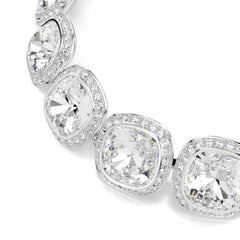 Swarovski Una Angelic Cushion Silver-Tone Bracelet 5751558