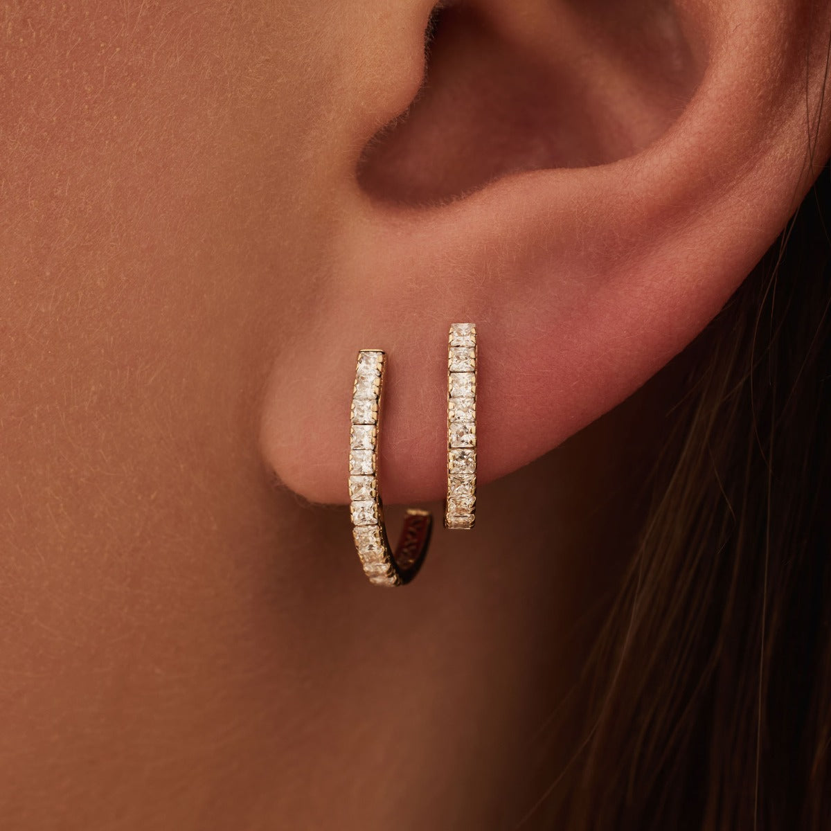 Isabel Bernard Rivoli Alizée 14 Karat Gold Half Hoop Earrings IB360267