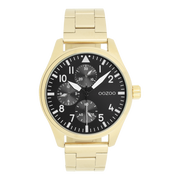 OOZOO Timepieces Gold and Black Men's Watch C11507