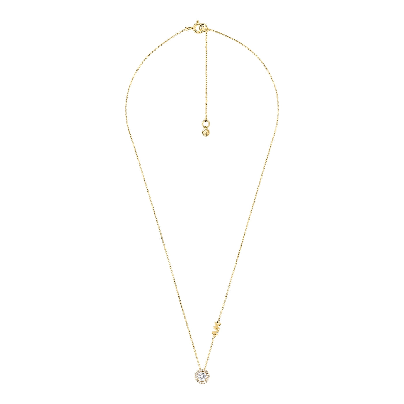 Michael Kors Premium 925 Sterling Zilver Goudkleurige Collier MKC1208AN710 (Lengte : 40.50 - 45.50 cm)