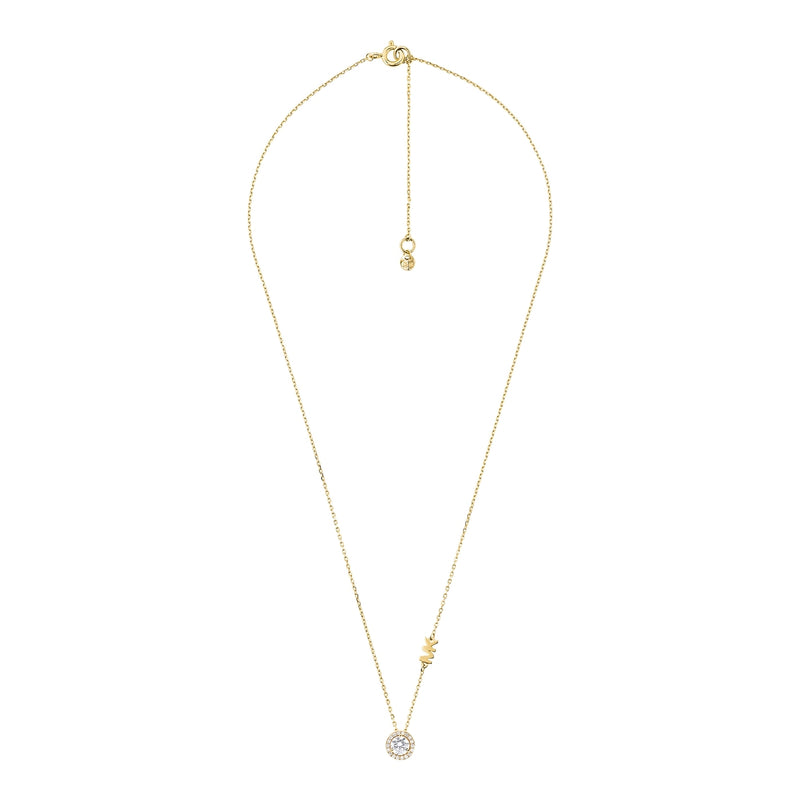 Michael Kors Premium 925 Sterling Zilver Goudkleurige Collier MKC1208AN710 (Lengte : 40.50 - 45.50 cm)-zoom-