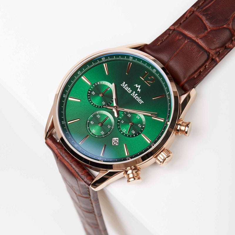 Mats Meier Grand Cornier Chrono Green/Rosegold coloured Watch MM00114-zoom-