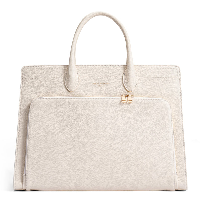 Isabel Bernard Honoré Nadine Crème Calfskin Handbag IB25052-zoom-