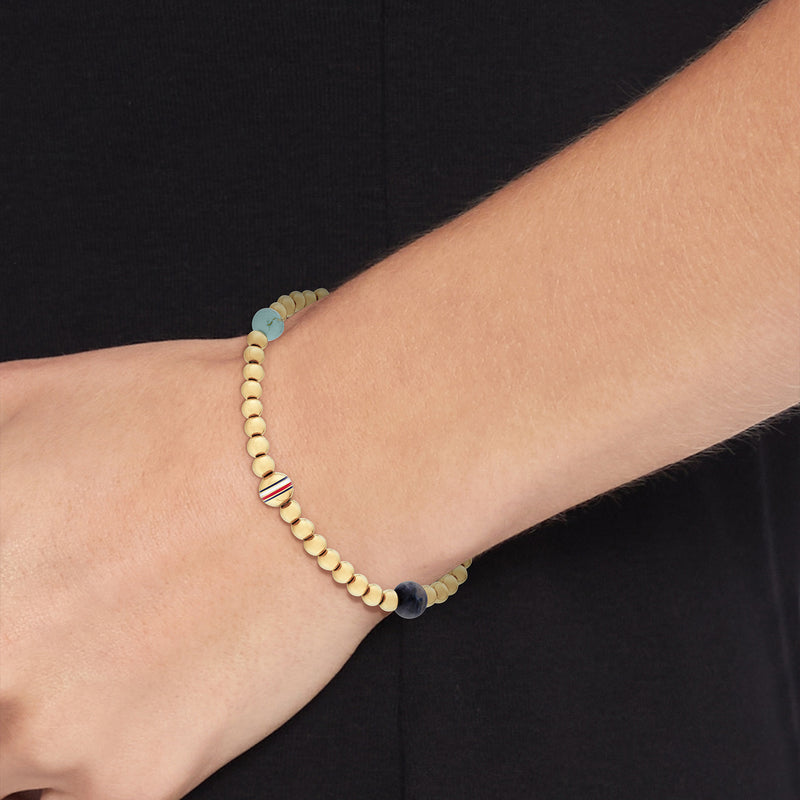 Tommy Hilfiger Stainless Steel Gold-coloured Women's Beaded Bracelet TJ2781040-zoom-