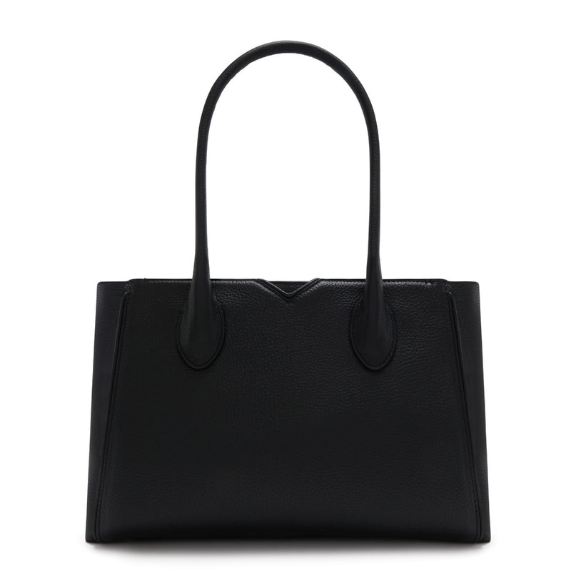 Isabel Bernard Honoré Cloe Midi Black Calfskin Leather Handbag IB25082-001-zoom-