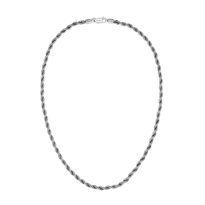 Hugo Boss Stainless Steel Silver Men's Necklace HBJ1580839-zoom-