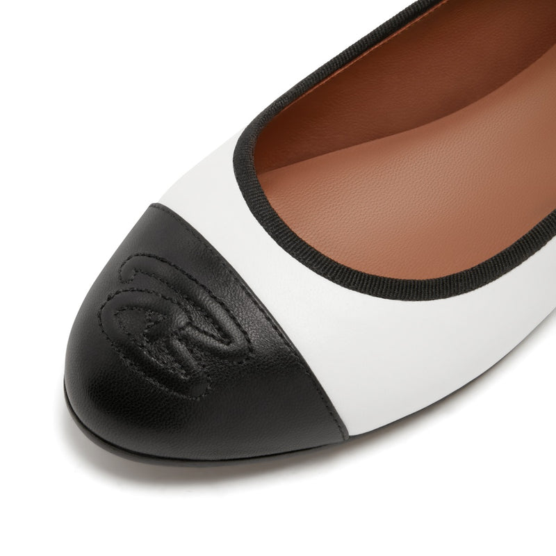 Isabel Bernard Vendôme Ynes White Calfskin Leather Ballerinas IB51011-071-36-zoom-