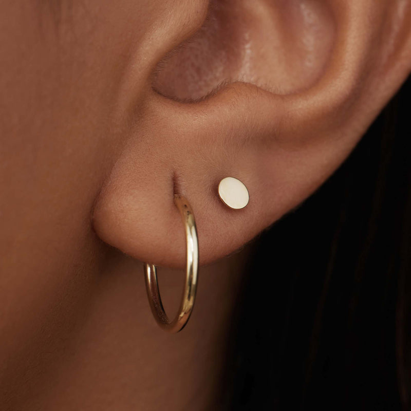 Isabel Bernard 14 Carat Golden Le Marais Jeanne Earstuds IB360196-zoom-