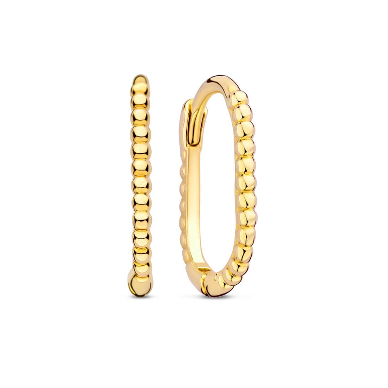 Beloro Jewels La Rinascente Elena 9 karat gold hoop earrings (10.5 mm) BO360070-zoom-