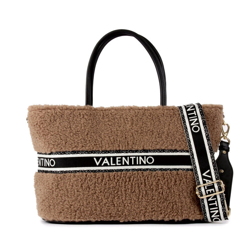 Valentino Bags Jane Taupe Black Shopper VBSAC001G51-zoom-