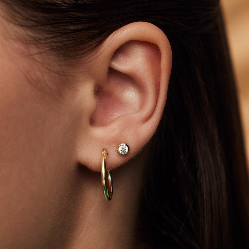 Beloro Jewels Monte Napoleone Lucilla 9 carat gold Ear Studs BO360012-zoom-
