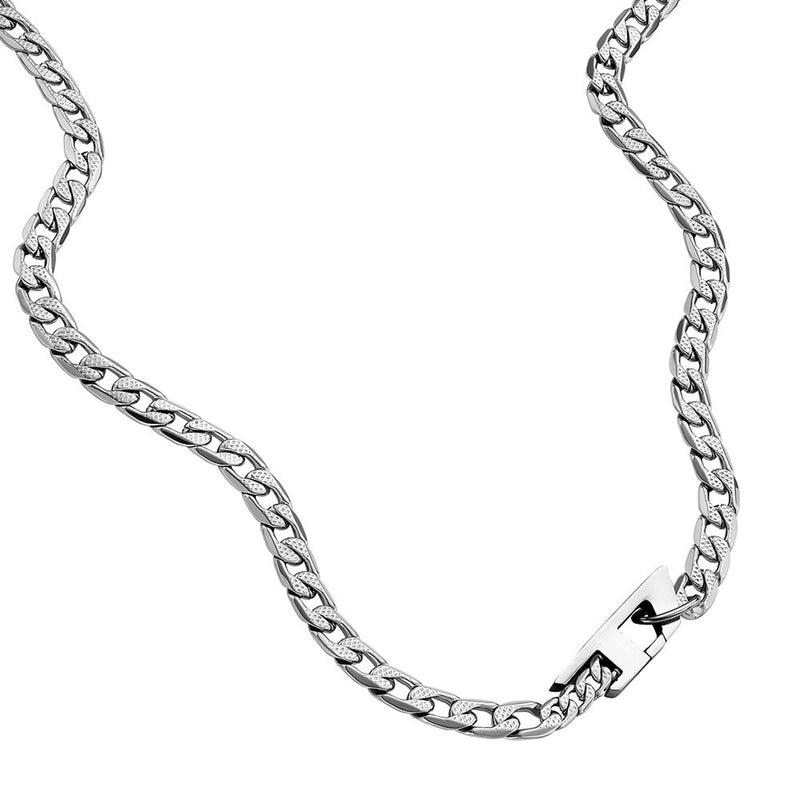 Diesel Steel Silver Necklace DX1497040-zoom-