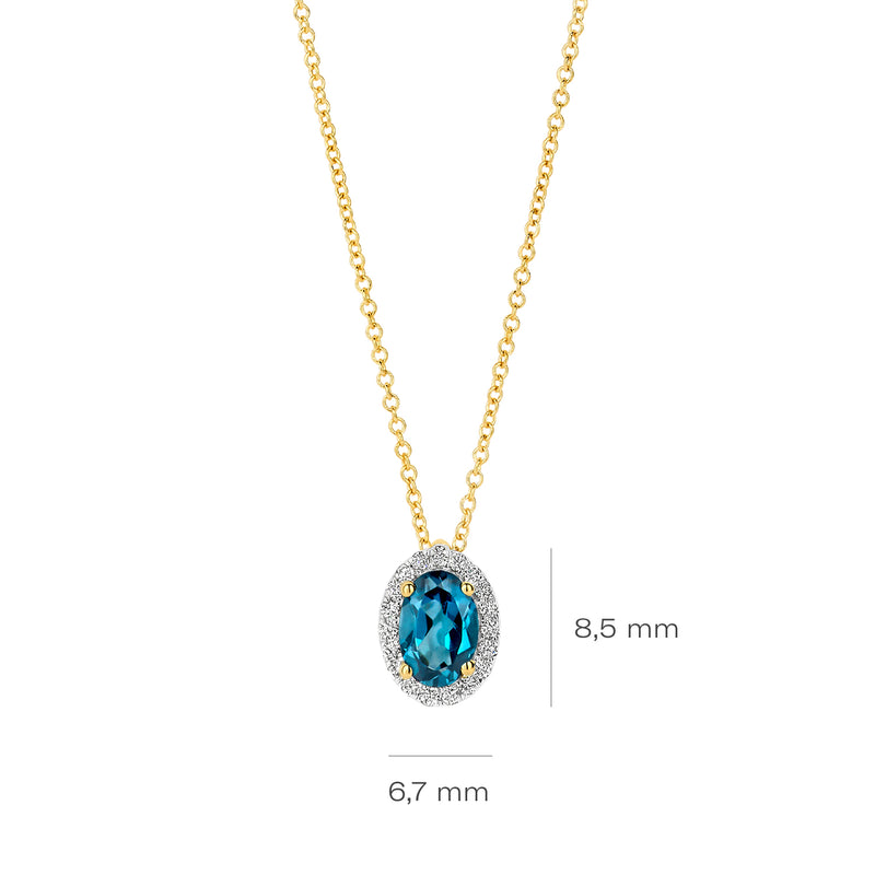 Blush Natural Diamonds 14 karat gold Necklace 3617YDL-zoom-