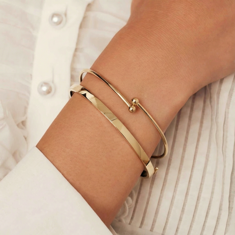 Isabel Bernard Monceau Mirell 14-carat gold bangle IB320135-zoom-