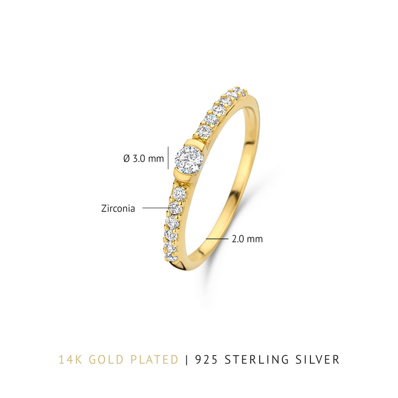 Parte Di Me Santa Maria della Base 925 sterling Silver gold plated Ring PDM33026-60-zoom-