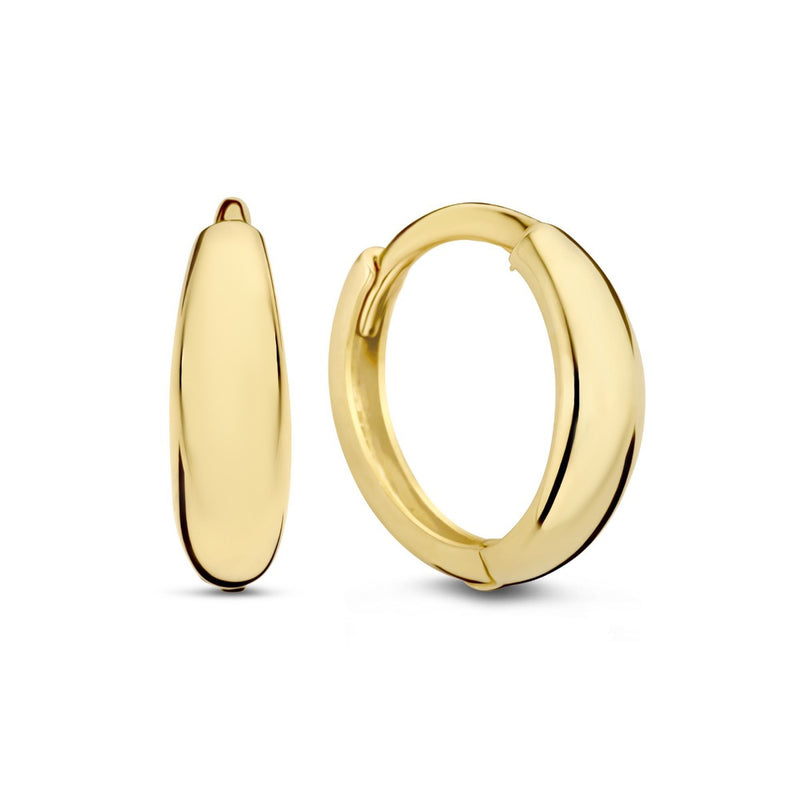 Isabel Bernard Rivoli Morgane 14 Carat Golden Hoop Earrings IB360247-zoom-