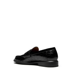 Isabel Bernard Vendôme Blandine croco black calfskin leather loafers IB51015-201-38