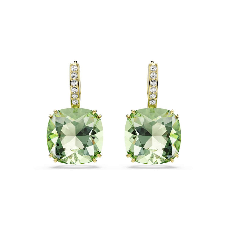 Swarovski Millenia Gold-Tone Earrings with Green Crystal 5764822-zoom-