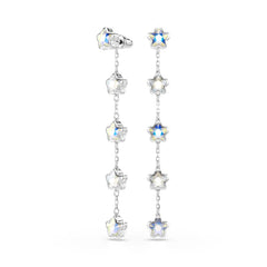 Swarovski Chroma Stars Silver-Tone Earrings 5754184