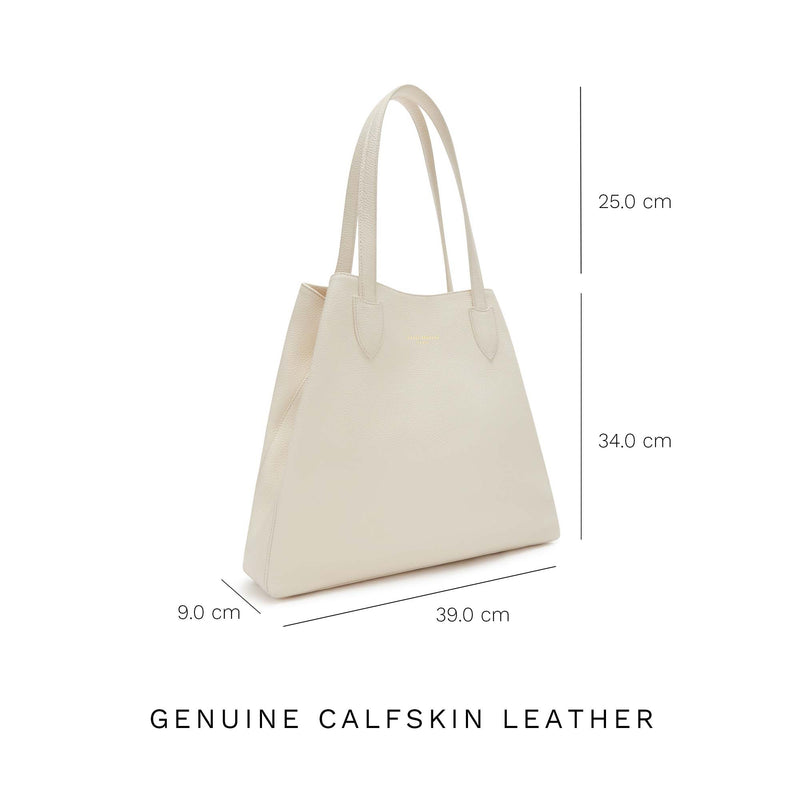 Isabel Bernard Honoré Francine Crème Kalfsleren Shopper IB25048-zoom-