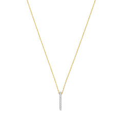 Isabel Bernard De la Paix Flavie 14 Karat gold necklace with diamond 0.06 carat IBD350032