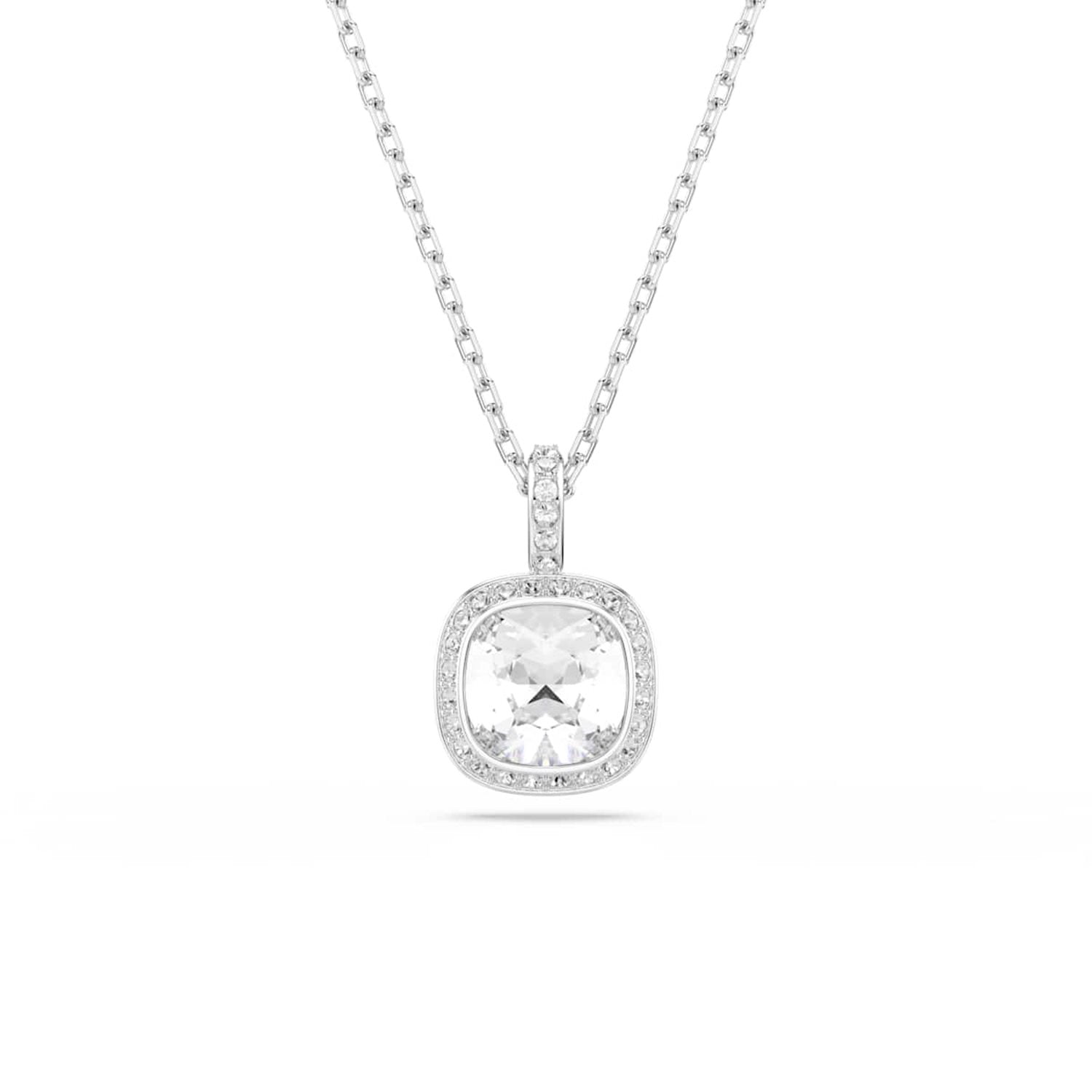 Swarovski Una Angelic Cushion Silver-Tone Necklace 5754340