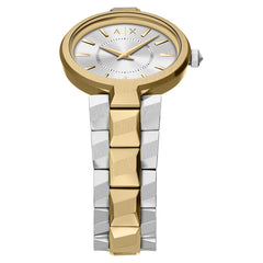 Armani Exchange Audora Round Silver Dial Watch AX4406