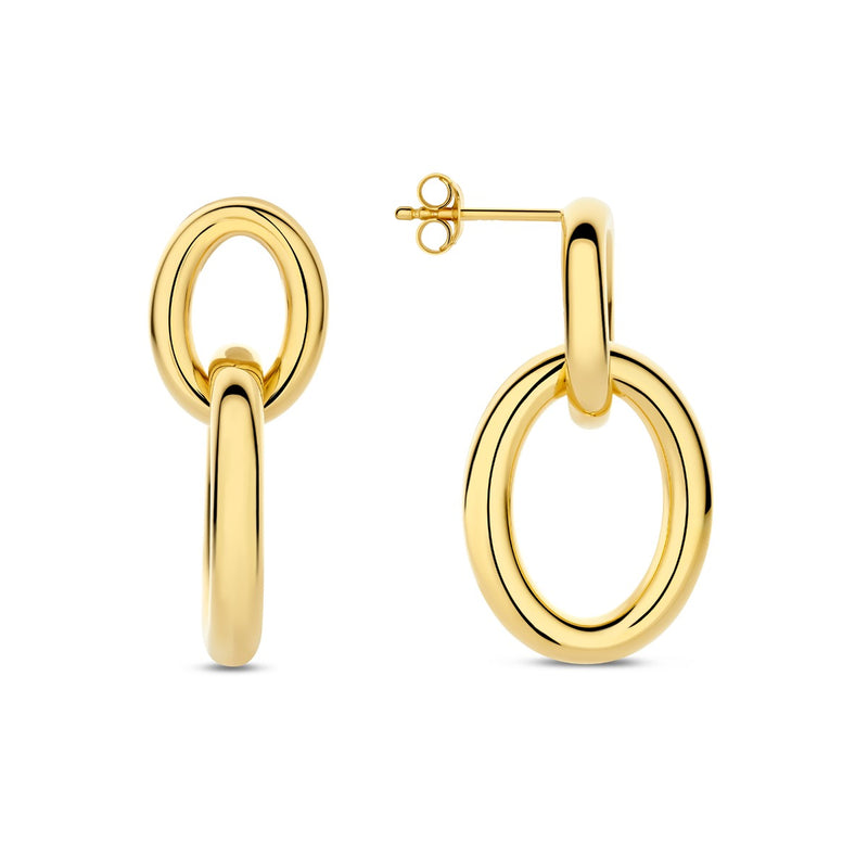 Parte Di Me Bibbiena Poppi Adriane 925 Sterling Silver Gold Plated Drop Earrings PDM36186-zoom-