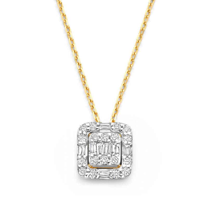 Isabel Bernard De la Paix Elena 14 karat gold necklace with diamond 0.18 carat IBD350030-zoom-