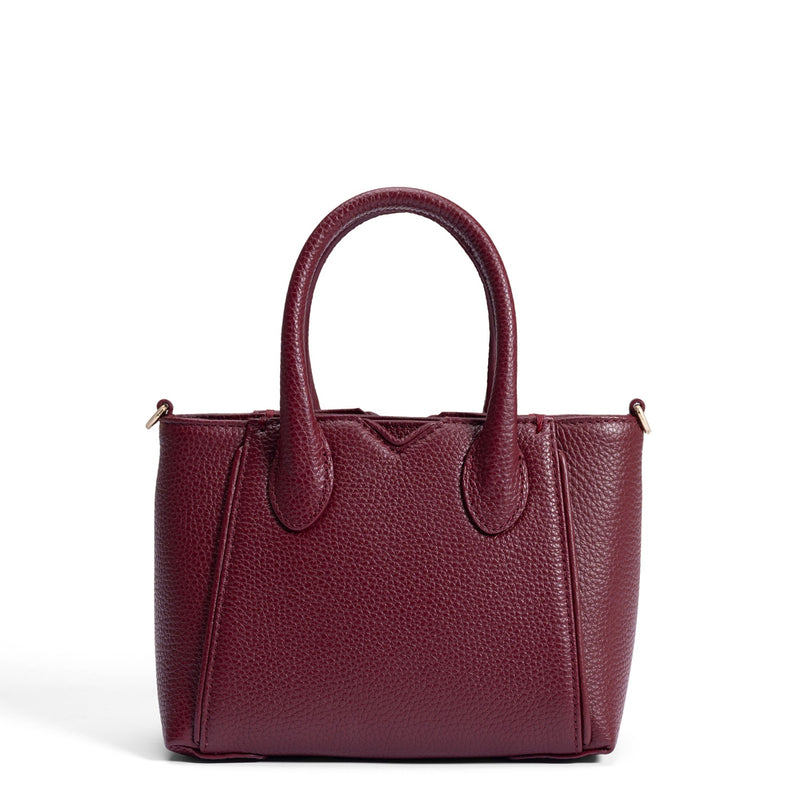 Isabel Bernard Honoré Cloe Mini Bordeaux Calfskin Leather Handbag IB21124-052-zoom-