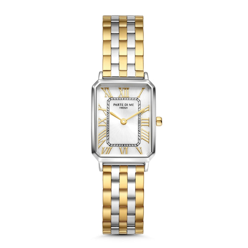 Parte di Me Orologio rectangular ladies watch gold coloured and silver PDM09026-zoom-