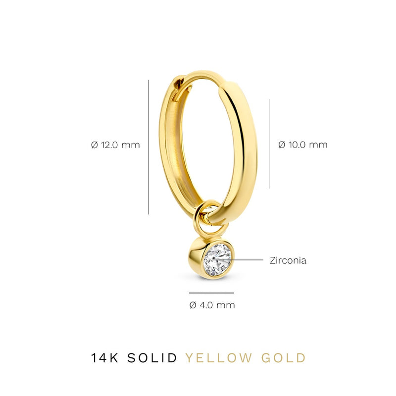 Isabel Bernard Rivoli Aélys 14 Carat Golden Hoop Earrings IB360156-zoom-
