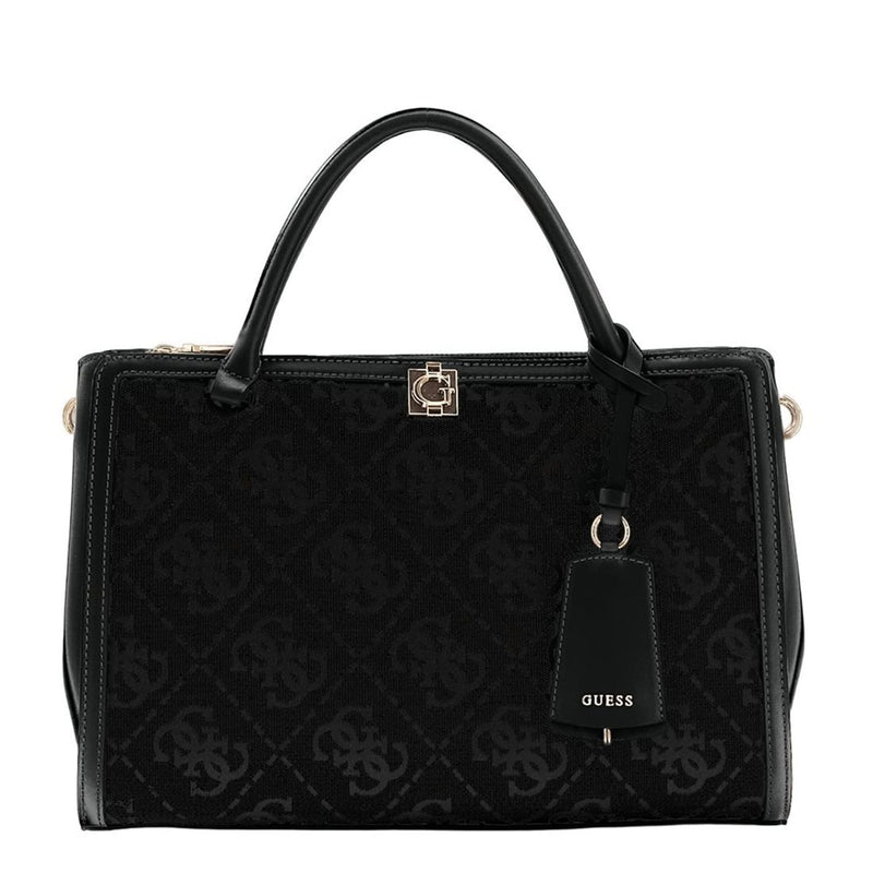 Guess Audrey Black Logo Girlfriend Handbag HWJG97-55070-BLO-zoom-