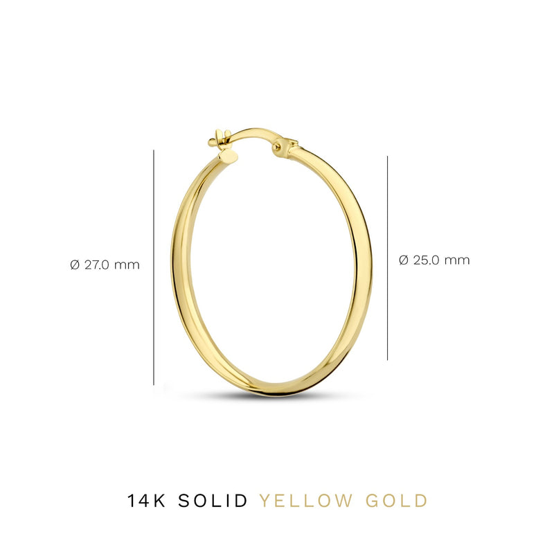 Isabel Bernard Cadeau d'Isabel 14 Carat Golden Earrings Set IB90149-zoom-