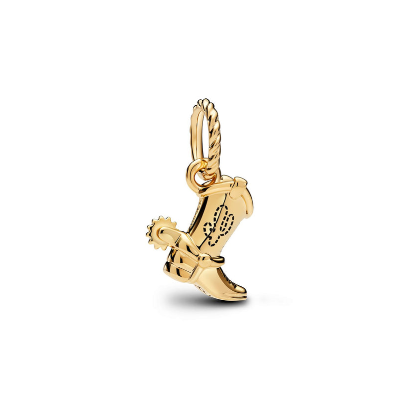 Pandora Disney Gold Plated Disney Pixar Toy Story Cowboy Boot Charm 764606C01-zoom-
