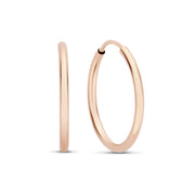 Isabel Bernard La Concorde Cerise 14 Carat Rosegold Hoop Earrings IB360162