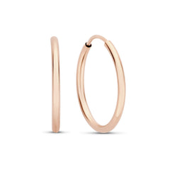 Isabel Bernard La Concorde Cerise 14 Carat Rosegold Hoop Earrings IB360162